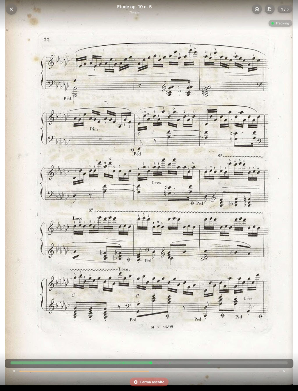 Tracking in tempo reale